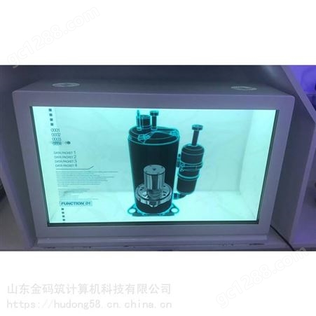 河北省邢台市 透明触摸橱窗展示柜 95寸单机透明屏 大量出售 金码筑
