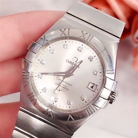 奢华尚品-omega/欧米茄-星座系列腕表-成色98新-精钢表壳表带-欧米茄二手手表鉴定