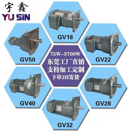 万鑫畜牧养殖用减速电机GV25-1500-5SYUSIN立式三相交流齿轮马达