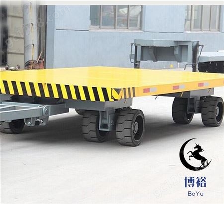 博裕机械 20吨无动力平板拖车  牵引平板车