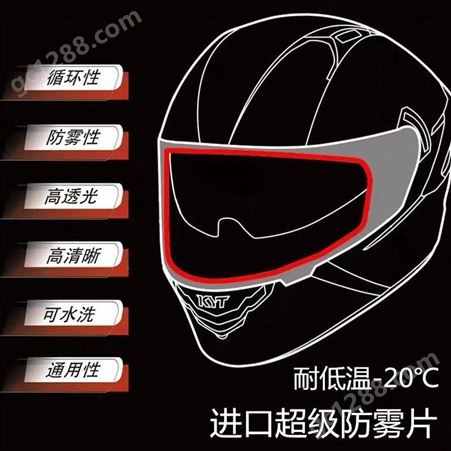 头盔防雾防雨膜 电动车头盔 摩托车头盔