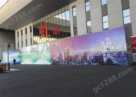 上海桁架背景板搭建