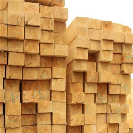 禄森木业平价木方松木 耐磨松木建筑木方精选供应商直发
