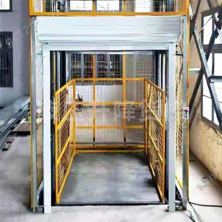 液压货梯电动小型货物提升机工业仓库厂房双轨升降机恒升定制