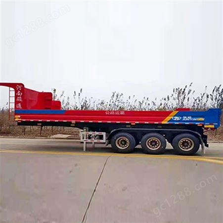 骏通牌锋运系列低平板半挂车 20吨DP02平板车