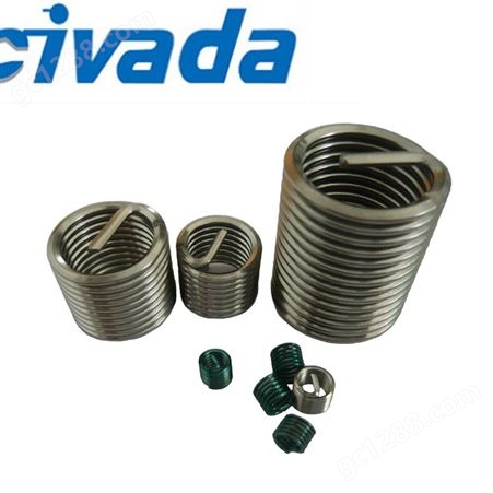 螺纹护套-304不锈钢钢丝牙套 M2M2.5螺纹护套钢丝螺套修补器螺套安装工具-CIVADA