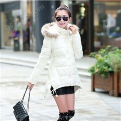 冬装棉衣羽绒棉服女装韩版修身中长款加厚大码外套