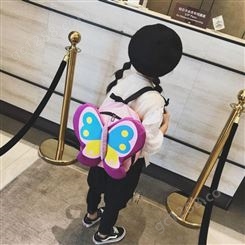 2018新款儿童包包韩版时尚儿童书包学生蝴蝶印花女童背包一件代发