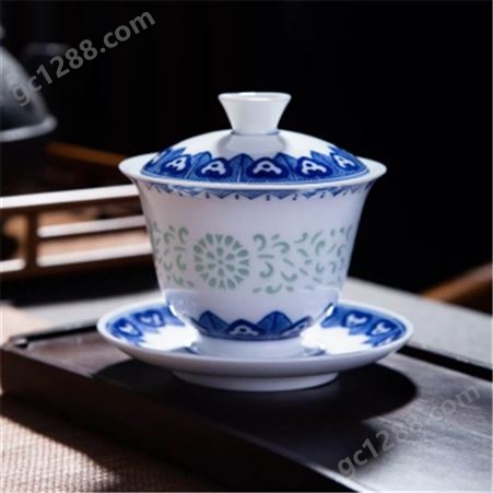 供应陶瓷茶具手绘青花  陶瓷茶具手绘青花  亮丽陶瓷