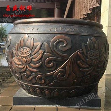 西藏昌盛铜雕口径1米铜缸信誉保障现货供应