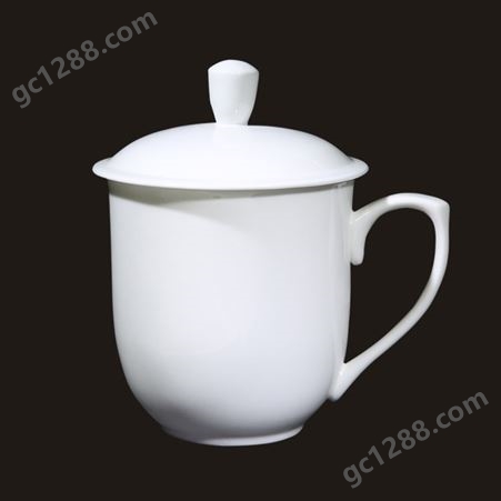 景德镇陶瓷茶杯厂家 家用骨瓷大容量老板杯 杯身可定制文字图案