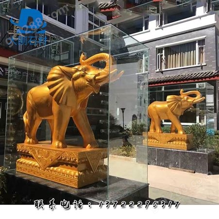 寺庙大象石雕专业生产 精品石雕大象供应可定制 石雕大象专业生产