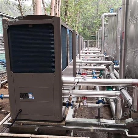友成厂家发货 长沙5匹空气能热水器 工地项目部热水器定制安装