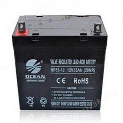 欧肖恩OCEAN蓄电池HY12-55 12V55AH直流屏 配电柜 UPS/EPS电源配套