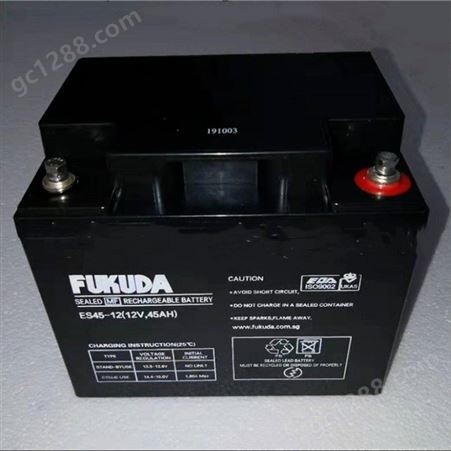 FUKUDA蓄电池ES38-12免维护12V38AH直流屏 UPS 安防监控系统
