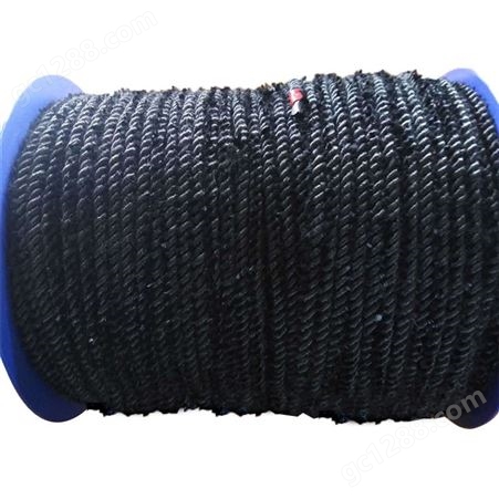 纳科 碳绳 定制耐高温碳毡石墨毡缝合连接用导电碳纤维绳石墨绳