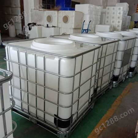 广东 大口 一吨 化工运输桶 带框架阀门 塑料吨桶