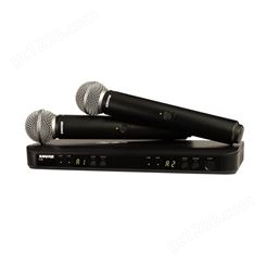 SHURE/舒尔BLX288/PG58心型动圈舞台商演话筒 无线手持麦克风一拖二话筒设备 活动企业会议演讲话筒