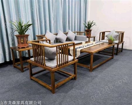 四川 新中式客厅沙发效果图 南美胡桃木的价值价格 现货
