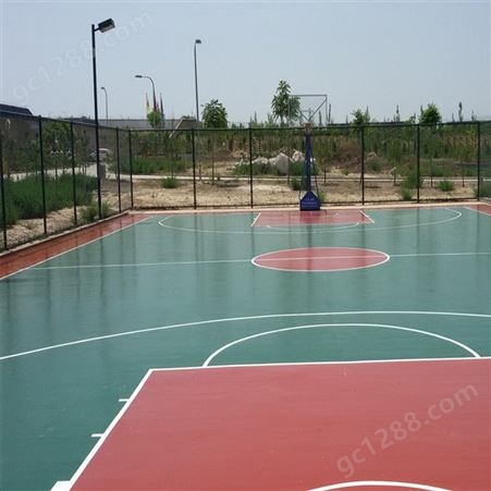 硅PU篮球场羽毛球场网球场塑胶pvc地面材料 施工环保耐高温摩擦