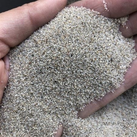 高尔夫球场铺面用圆粒砂  生产质感石英圆粒砂   环氧地坪圆粒砂