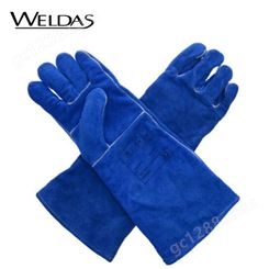 weldas/威特仕10-2054 电焊焊工烧焊耐高温牛皮加长手套