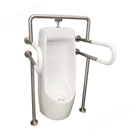 盛慧不锈钢PU卫生间小便器扶手 老年人厕所安全防滑小便池扶手