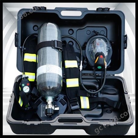 空气呼吸器正压式6.8L纤维碳瓶 救援呼吸器 钢瓶背负式呼吸器