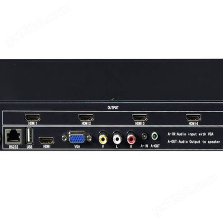 带有USB功能HDMI VGA RCA高清9画面拼接器 视频拼接处理器 混合视频拼接器