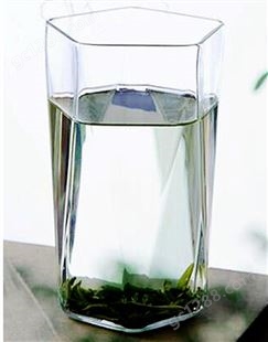 异形玻璃泡茶杯  绿茶杯子  异形玻璃杯   网红ins风马克杯