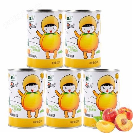 罐头厂家供应各规格黄桃罐头   蒙水水果罐头生产厂家