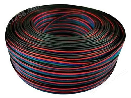 厂家PVC材质2P-60P彩排线1007系列电子排线红黑线RGB彩虹线