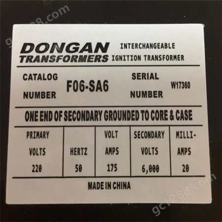 美国DONGAN东安变压器81-2-68，380/220，2KVA 代理