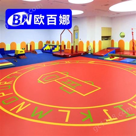 欧百娜健身房私教定制地胶儿童体适能地胶室内篮球场训练运动地板