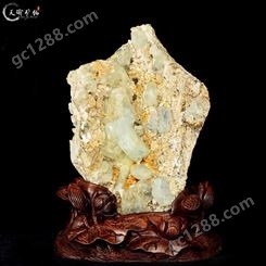 海蓝宝石水晶原石矿物晶体矿石标本桌面摆件收藏品石头光赏石新品