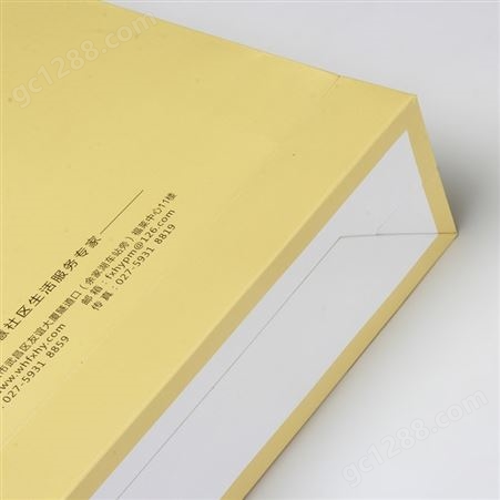 江城印务厂家批发手提绳档案袋定做 白卡文件手提袋定制商务会议资料袋