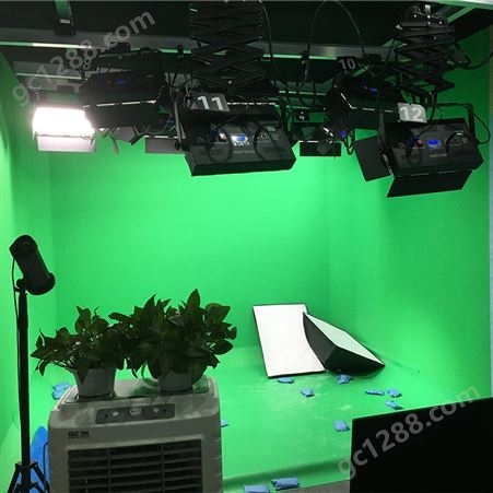 天影视通 虚拟演播室装修 直播间灯光布置