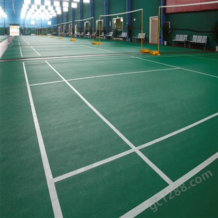 羽毛球地板胶 深圳羽毛球PVC地板球场塑胶地板