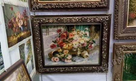 挂毯怎么卖-欧式古典花朵风景艺术挂毯-大幅带框房屋挂毯-厂家