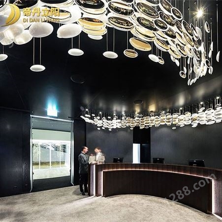 酒店吧台艺术水晶玻璃球吊灯 大型非标工程灯具定制咖啡厅灯饰