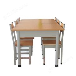 鑫润定制 阅览室桌椅 双层培训桌 长条桌椅画室画台桌 钢木课桌阅览室欢迎订购