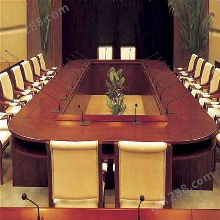 实木会议桌洽谈桌椅组合油漆办公桌简约现代长条桌 旺达浩天直供
