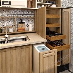 南京实木厨房家具定做 整体橱柜定制 南京雅赫软装