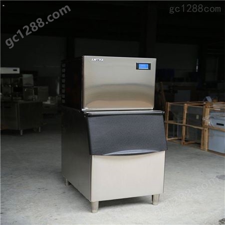 超市制冰机 一体式商用制冰机自动冰块制作机艾美森制冰机商用奶茶店冰粒机台式制冰机